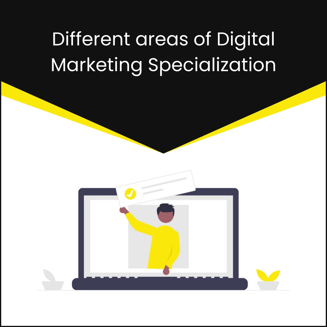 Different areas of Digital Marketing Specialization